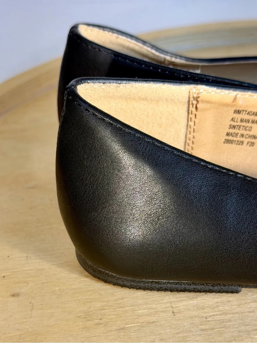 Time and Tru Black Pointed-Toe Slip-On Flats